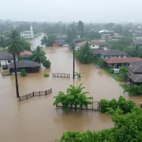 chuva forte em Belém