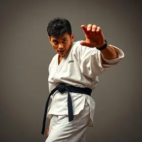 yan melo bicampeão karatê