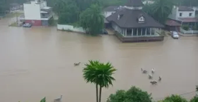 chuva intensa em Belém