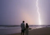 casal atingido por raio