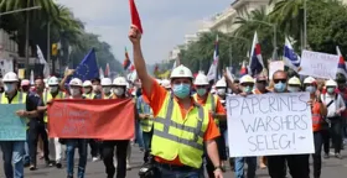 protesto na Avenida Liberdade