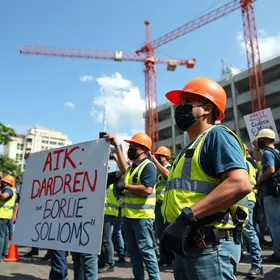 trabalhadores da construção civil de Belém