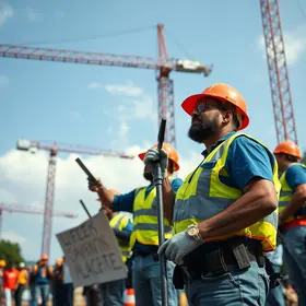 trabalhadores da construção civil de Belém